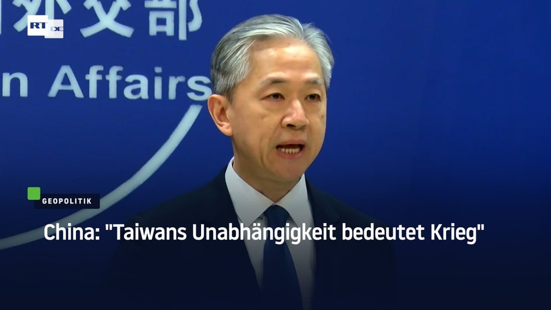 China: "Taiwans Unabhängigkeit bedeutet Krieg"
